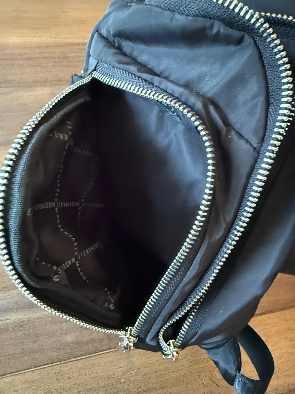 Steve Madden Black Quilted Sling Crossbody Bag - NWOT